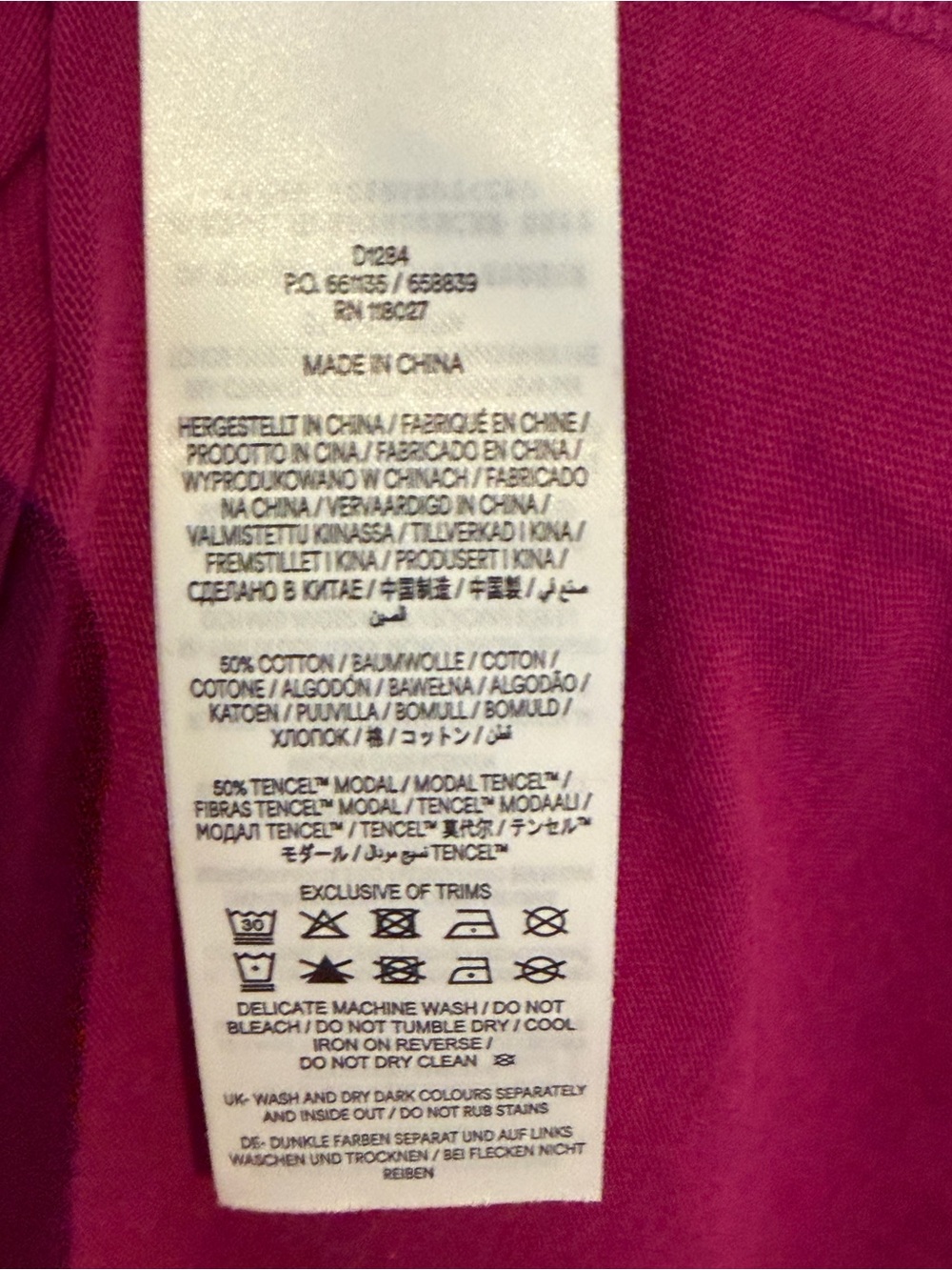 Boden Smocked Dark Pink Detailed Trim Maxi Dress - Size 8 - Picture 9 of 10